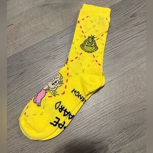 McDonald’s Yellow Grinch and Cindy Lou Who Socks - Nose Hazard - New